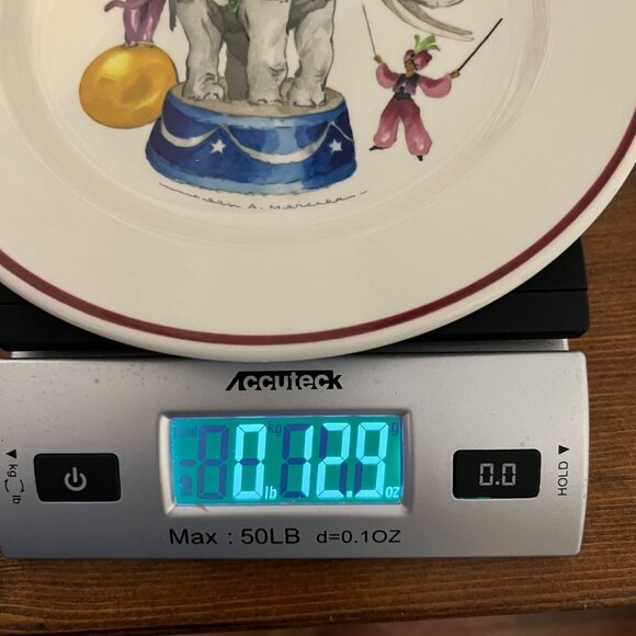 Villeroy & Boch Circus-Themed Porcelain Plate Le Cirque Elephant Ringmaster - Picture 7 of 7